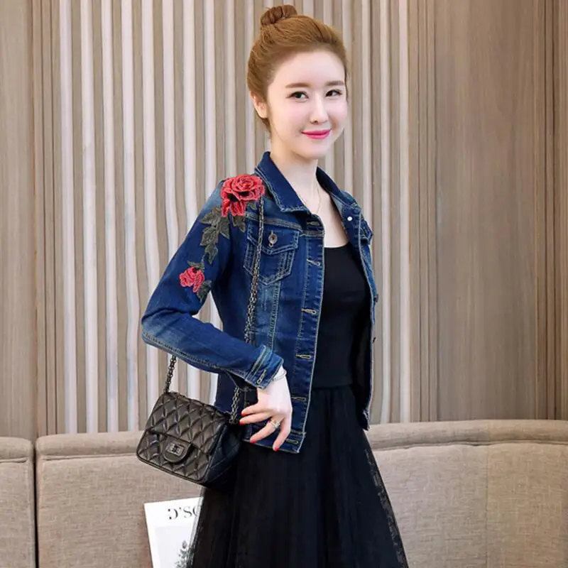 

OEAID Fashion Jacket Coat Female 2019 New Girl Jackets Short Slim Women Jackets And Coats Outerwear Ladies Coat Blue