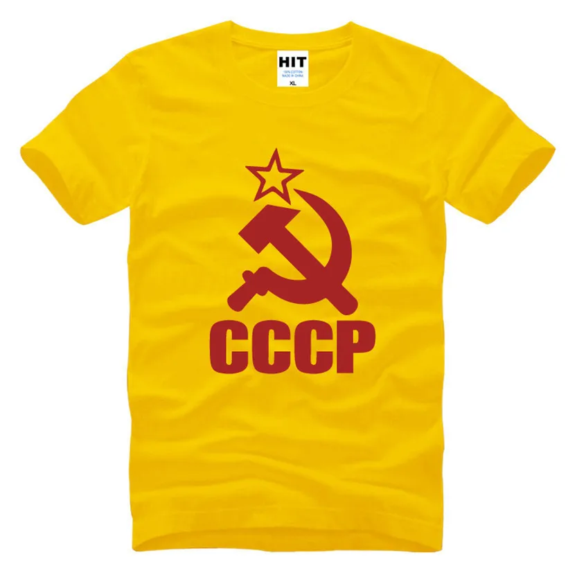 

CCCP USSR Soviet Union KGB T Shirt T-shirt Men 2018 New Short Sleeve Cotton Tshirt Tee