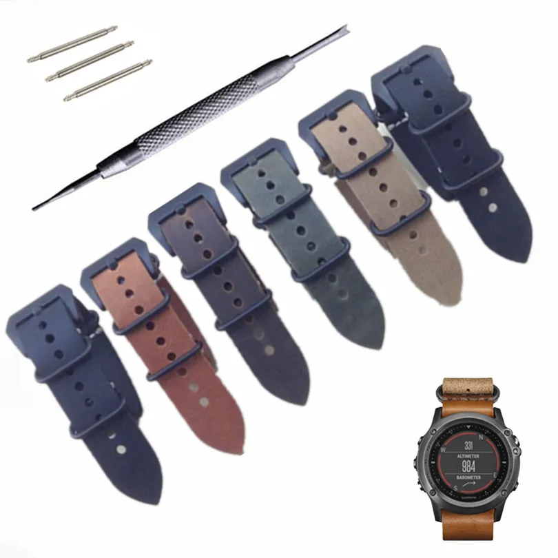 Новый 22 мм 24 Crazy Horse грубой ручной 5 кольцо военные часы ремешок для НАТО G10 + PVD