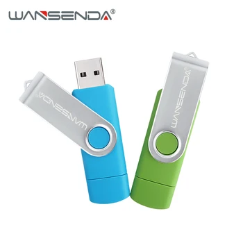 

Wansenda USB 2.0 Smart Phone Android OTG USB Flash Drive Pen Drive For Android/PC Memory Stick 8GB 16GB 32GB 64GB 128GB 256GB