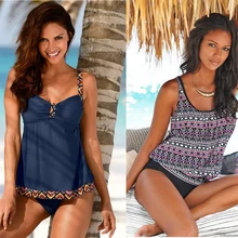 Купальная одежда сексуальный купальный костюм женский танкини больших размеров наборы для плавания винтажная пляжная одежда Купальные костюмы Женская повязка купальник-монокини
