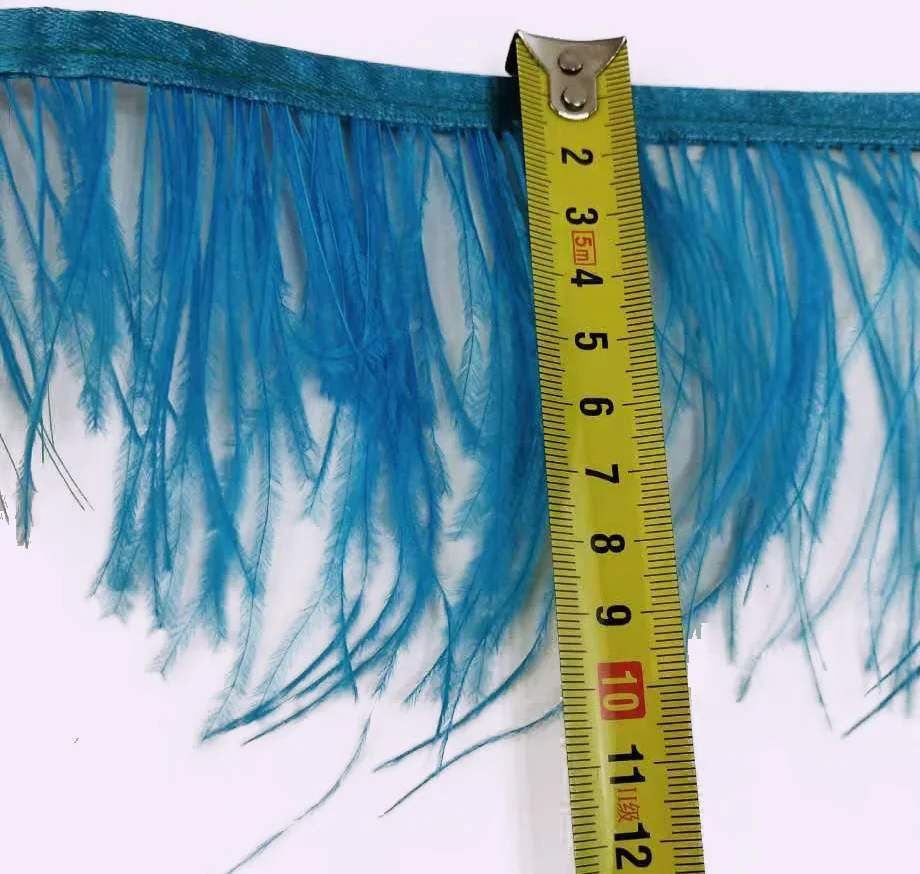 8-12 см 1 ярд/серия перо страуса ленты для украшения