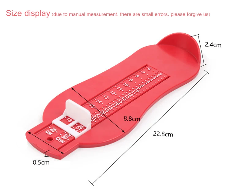 Soumit Дети ног Линейка Длина стопы циркуль устройства детская обувь калькулятор детская обувь для малышей инструмент обуви дерево