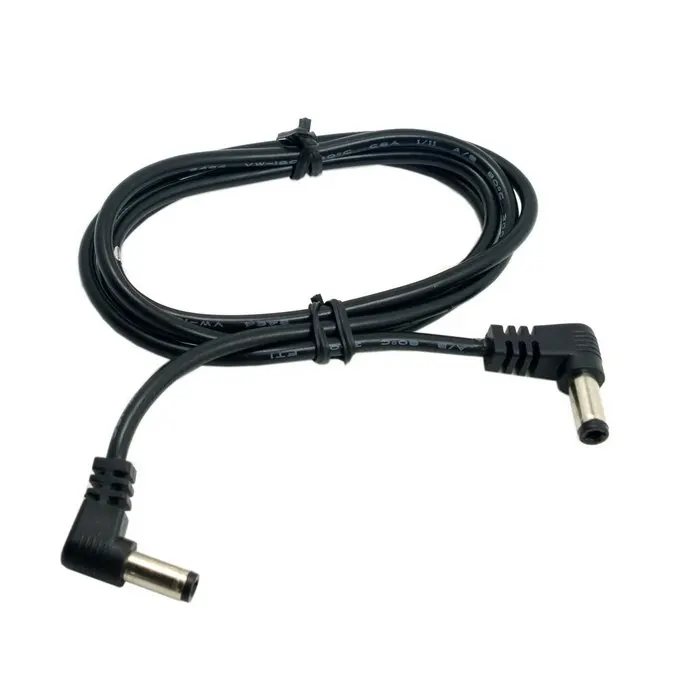 

Jimier 60cm DC Power 5.5 x 2.1mm / 2.5mm Male to 5.5 2.1/2.5mm Male Plug Cable 90 Degree Right Angled