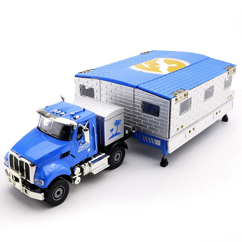 DieCasts RV модели для возраста от 1 этаж дома дизайн(24,5 см) дом деформации и детские наслаждаться игрушки "Сделай своими руками" металлический отдыха модели автомобиля