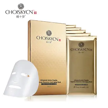 

Only Original CHOISKYCN Advanced active peptide Supreme Recovery anti-aging Mask 5pcs/pack security label