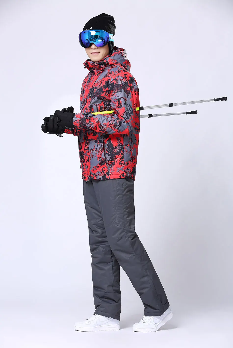 Лыжный костюм мужской ветрозащитный Водонепроницаемый теплая одежда для Для мужчин сноуборд куртки и брюки для девочек, Брендовое пальто и брюки, зимняя одежда