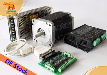 

[NO Tariff for EU ]! CNC Wantai 1Axis Nema34 Stepper Motor 85BYGH450C-060 1700oz-in 151mm 6A CNC Machine Milling Engraving