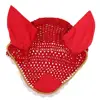 MagiDeal Horse Crochet Fly Veil Breathable Cotton Ear Net / Bonnet / Hood - Various Colors 5