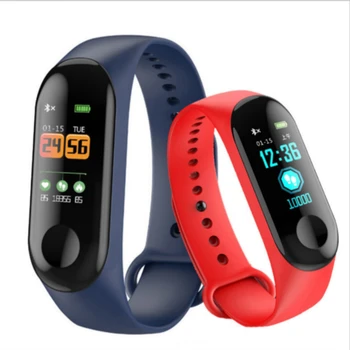 

Elistooop Smart Bracelet Wrist Band Watch Colorful Screen for Sport Fitness Tracker Sleep Monitor Blood Pressure For M3 plus
