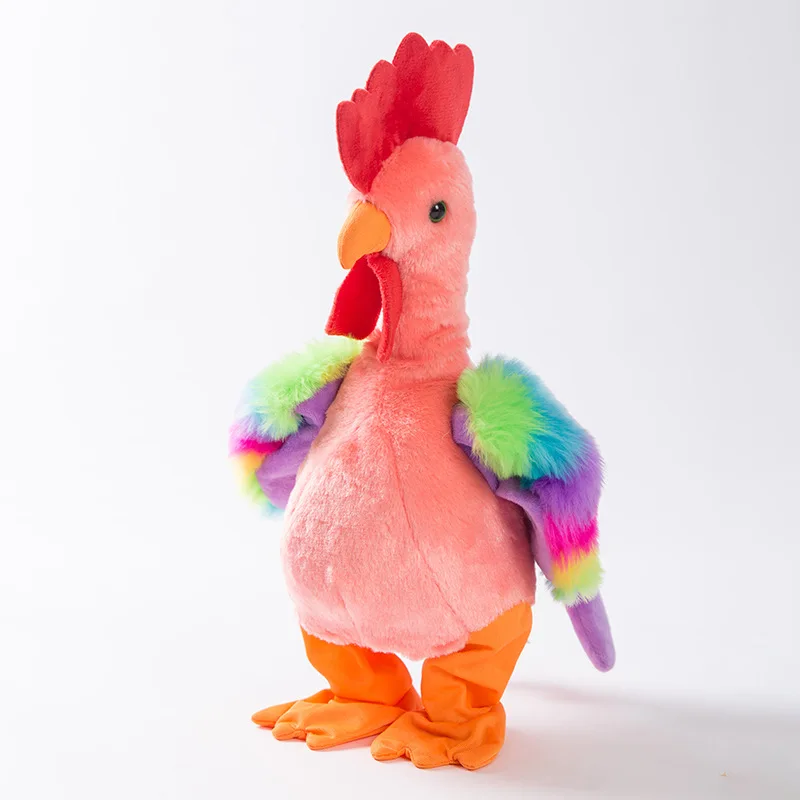 Robot Chicken Pet Toys Electronic Screaming Rooster Electric Funny Dance Sing Plush Toy Music