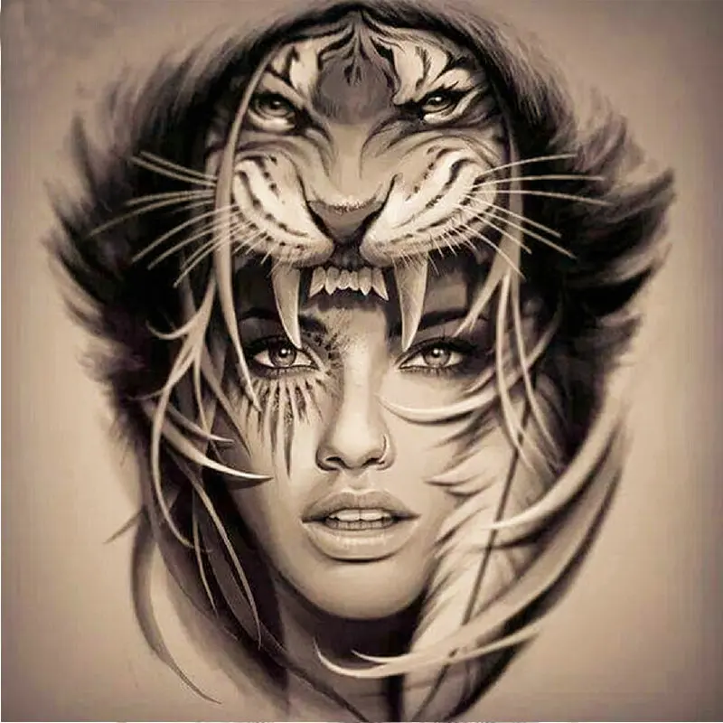 

Full diamond embroidery Tiger head rhinestone mosaic picture rhinestones diy 5D diamond painting cross stitch woman decor gift