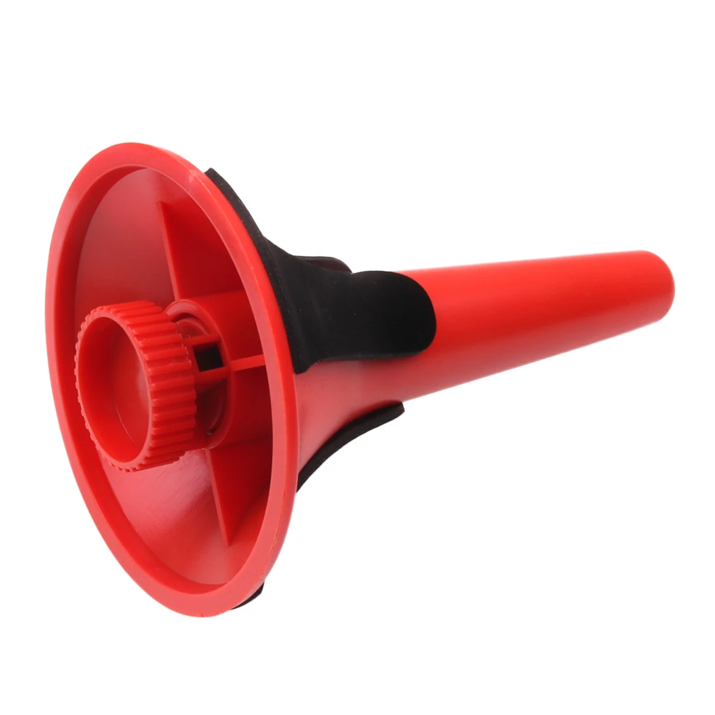 Red Portable Plastic Trumpet Tripod Stand Music Holder With Detachable Foldable Legs Brass Musical Instrument Accessory