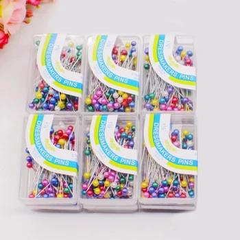 

Fashion DIY 100pcs/pack Head Pearl light locating pins patchwork sewing pins positioning needle garment accessory
