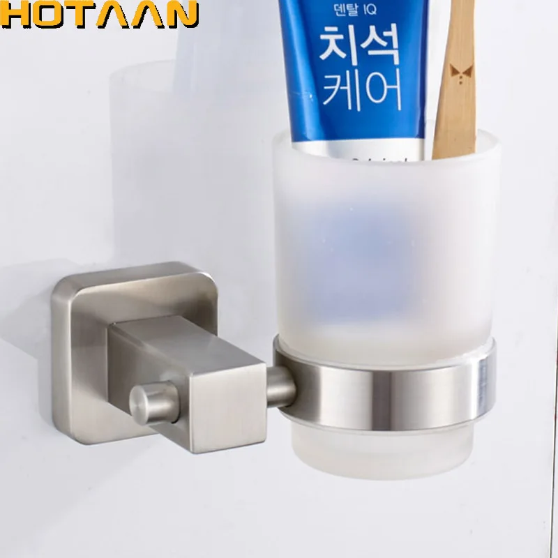 

New Arrival SUS304 Stainless steel Tumbler Holder Cup & Tumbler Holders Toothbrush Holder Bathroom Accessories Banheiro YT-13497