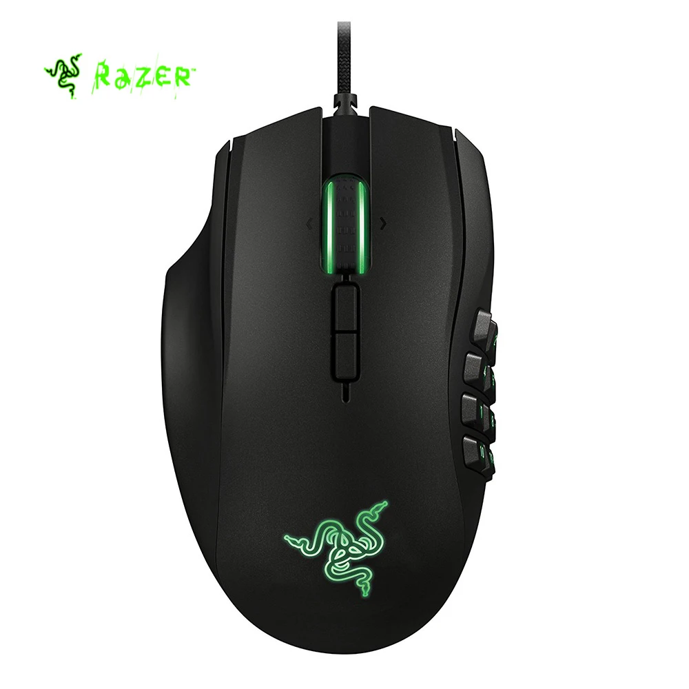 Razer Naga 2014 Left Handed Edition Expert MMO Wired Gaming Mouse 8200 ...
