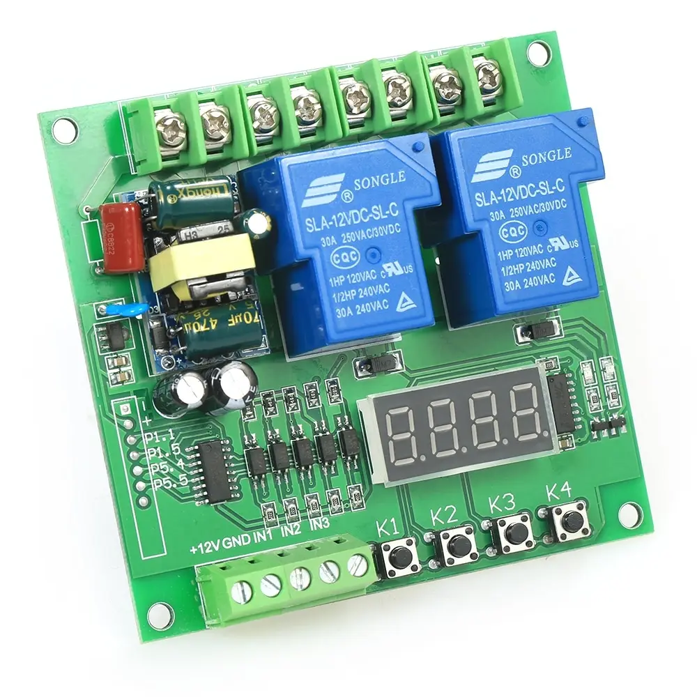 

220V Relay Module 2-Channel Motor Driver Shield Board 30A LED relay interface board for Arduino Raspberry Pi