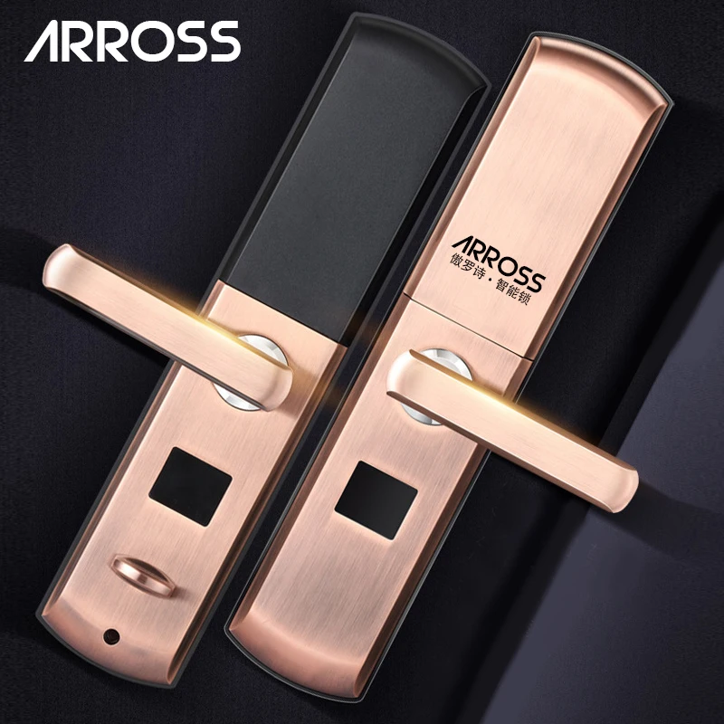 

ARROSS Fingerprint Door lock Electronic Door Lock Intelligent Biometric Auto Door Lock Smart Fingerprint Lock With doorbell