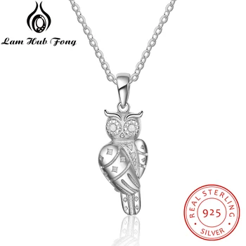 

Cute Owl 925 Sterling Silver Pendant Necklaces for Women Trendy Animal Necklace Silver 925 Jewelry Accessories (Lam Hub Fong)