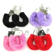 4 Color Sex Couple Game Handcuffs Metal Wrist Cuffs Sex Slave Game Tools Flirt Tools Toys Accessories