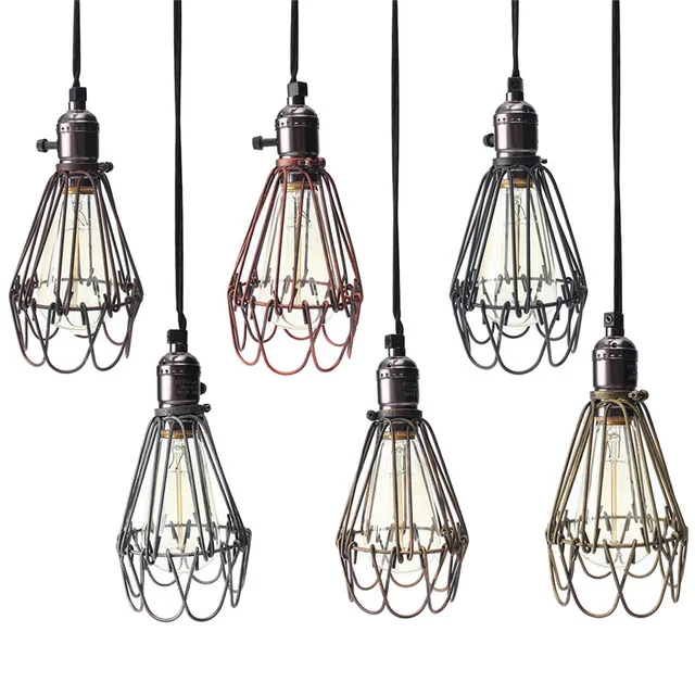 Retro Vintage Lamp Covers Pendant Trouble Light Bulb Retro Vintage Lamp Covers Pendant Trouble Light Bulb Guard Wire Cage Ceiling Ing Hanging Bars