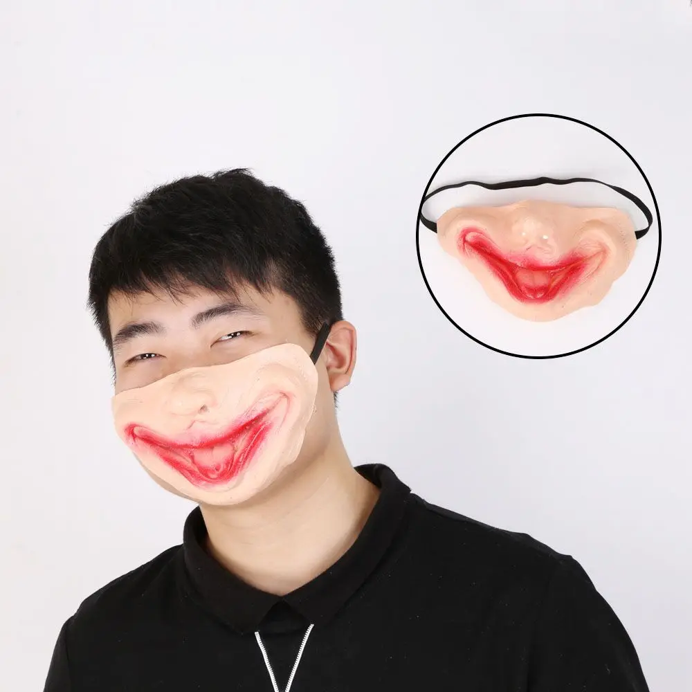 

Half Face Expression Masks Masquerade Mask Party Mask For Adults Funny Scary Horror Scream Latex Realistic Female Masks Men