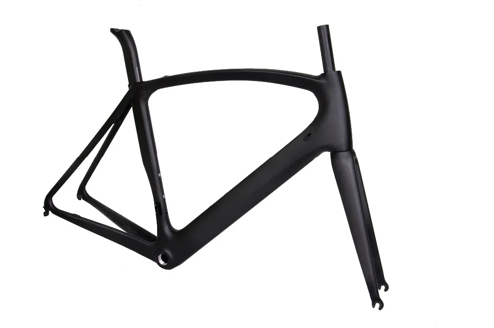 Cheap 2018 Hot sale Wholesale brand custom design carbon T800 toray fiber top quality road bicycle frame UD matt aero road bike frames 6