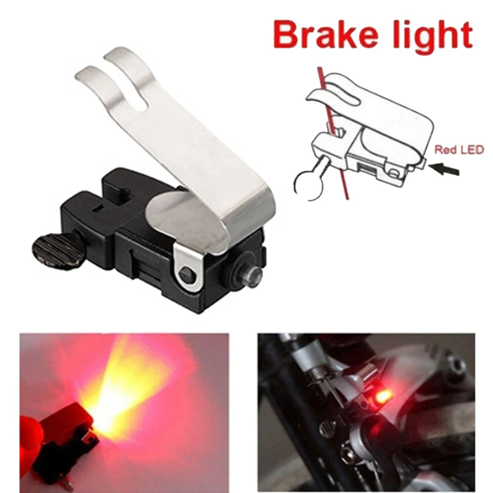1pc Mini Bicycle Brake Lights LED Taillights Safety Warning Light