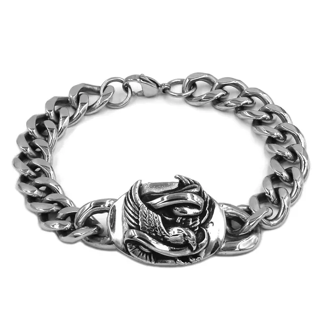 Wholesale Classic Biker Eagle Bracelet Stainless Steel