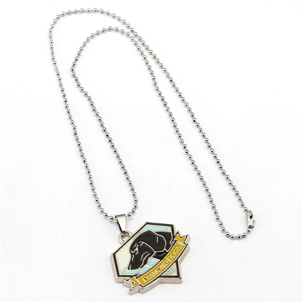 

Metal Gear Solid V The Phantom Pain Dogs of War Logo Dog Tag keychain Metal 3D Pendant Collectibles christmas gift Trinket