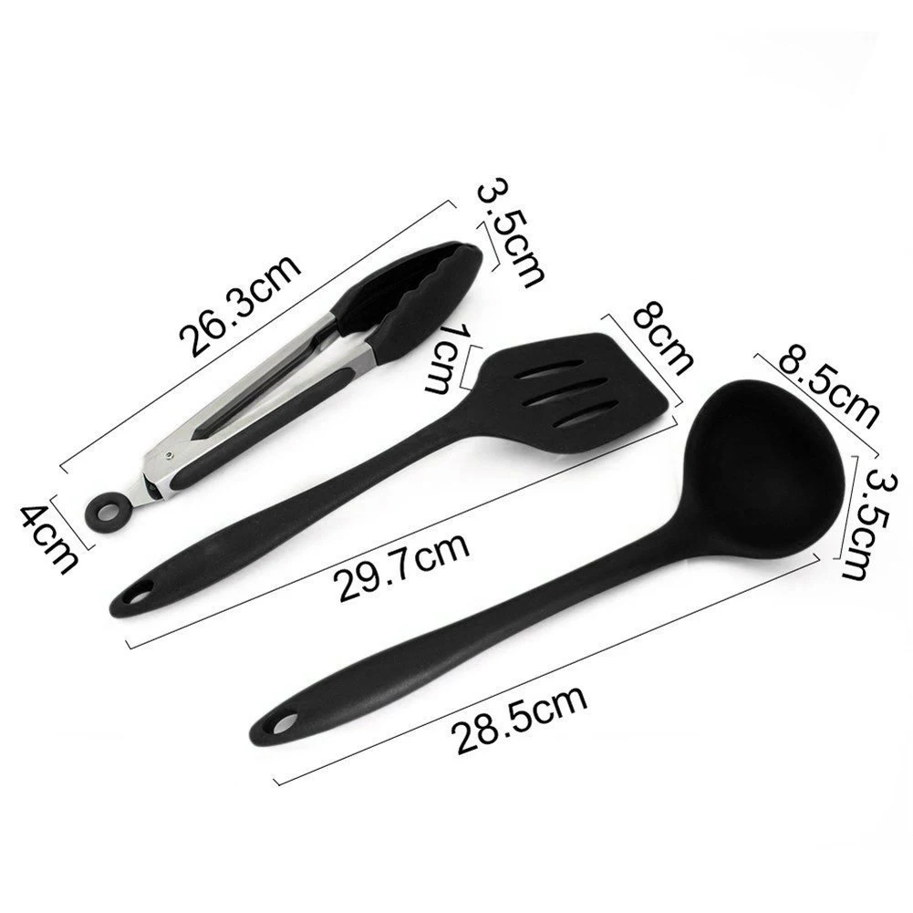 Silicone Spatula Kitchen Utensil 10Design Cooking Baking Cake Icing Mixing Tools