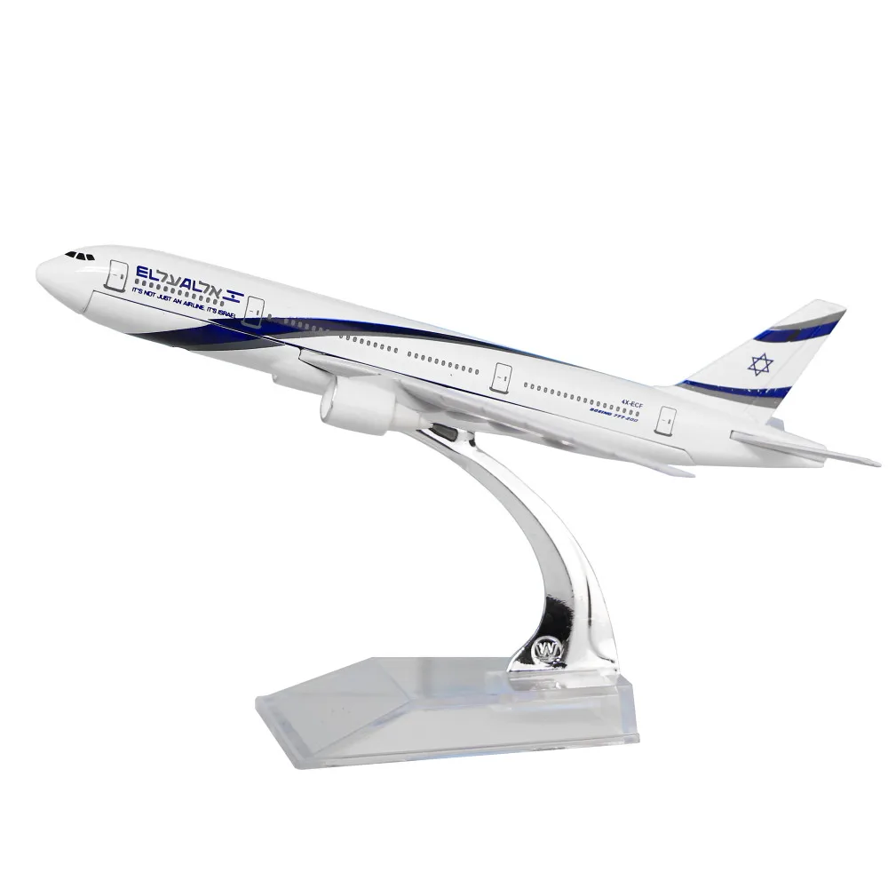 EL AL Israel Airlines Boeing 777 16 см металлическая модель самолета, подарок на день рождения ребенка, модели самолета, рождественский подарок