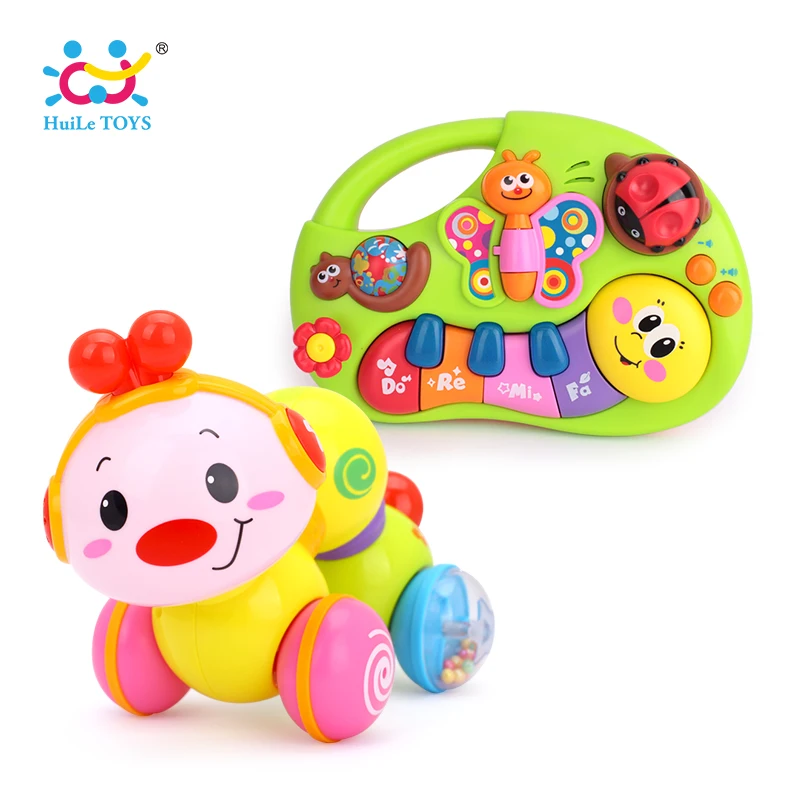 

Musical Creeping Worm Enlighten Learning Piano with Music/Light Brinquedos Bebe for 6M+ Babies