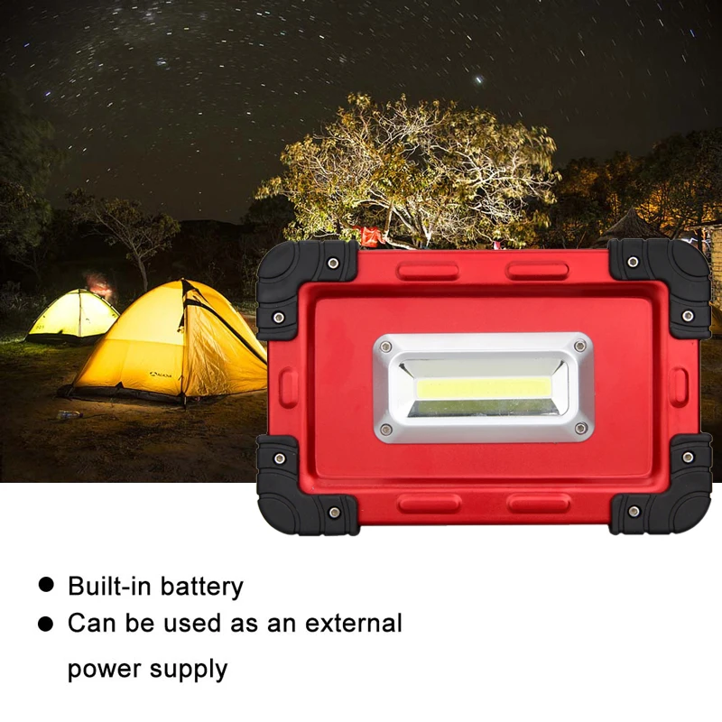 

High Bright LED Portable Spotlight Floodlight 20W Outdoor Waterproof Lighting USB Rechargeable Led Work Light For camping