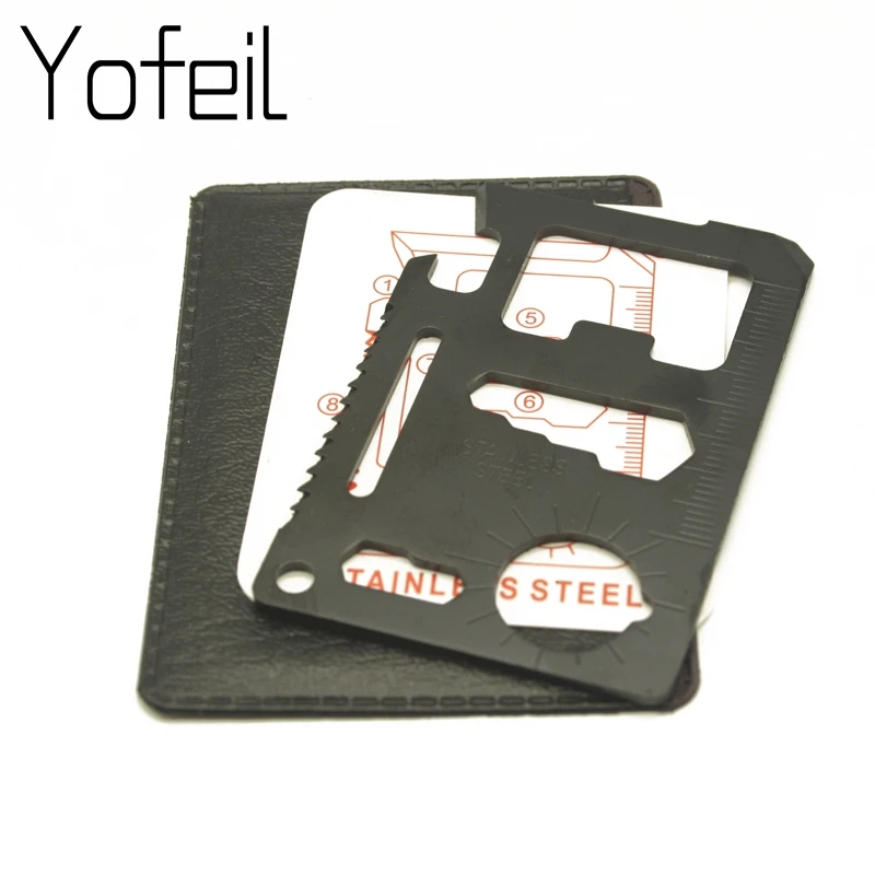 Pocket Tool Credit Card Knife 11 in 1 Portable Outdoor Camping Survival Multi-Tool Self-Defense Weapons Tourism Equipment Pocket Tool Credit Card Knife 11 in 1 Portable Outdoor Camping Survival Multi-Tool Self-Defense Weapons Tourism Equipment