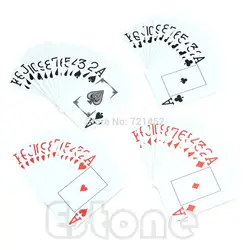 1 * водонепроницаемые карты для покера новый синий 100% пластик моющиеся Техас покер размеры игральные карты