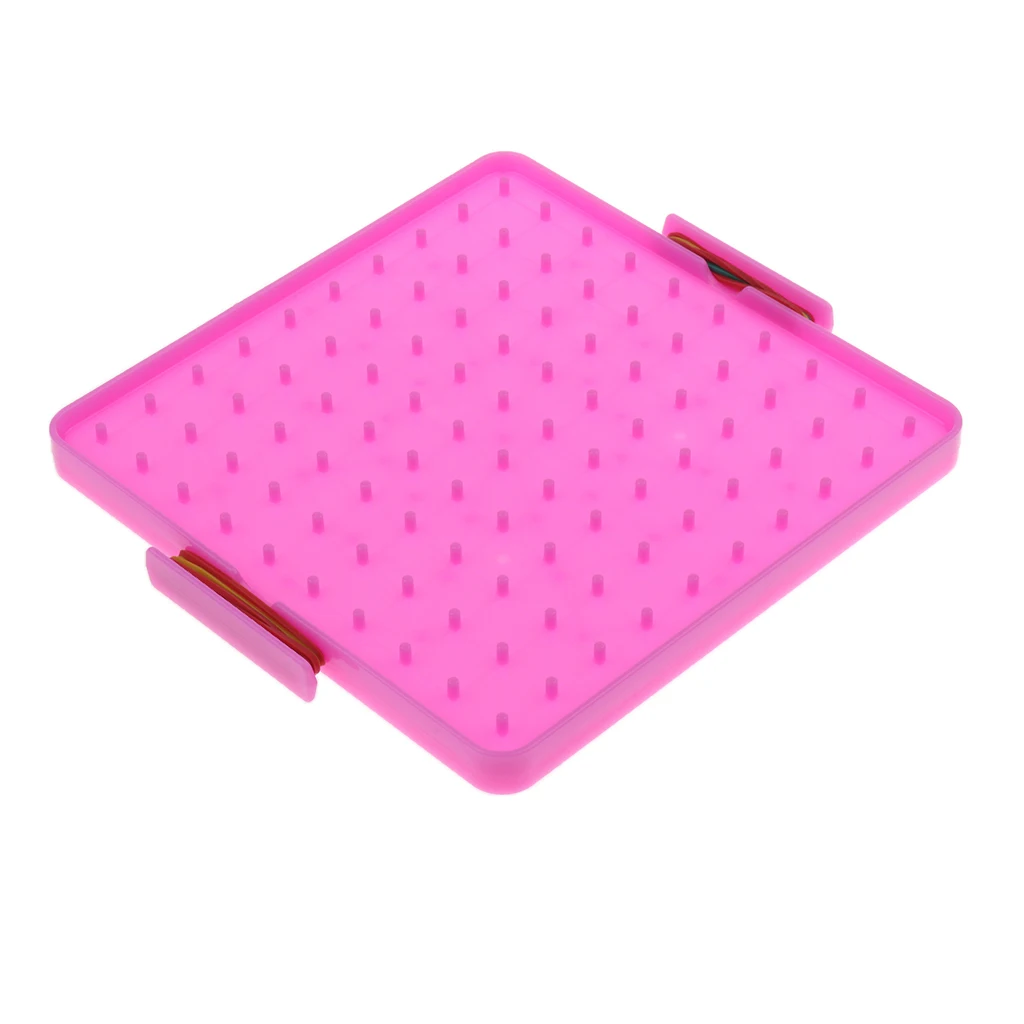 4 Colors Plastic Nail Board Plate Primary Mathematics Teaching Tool for Children Kids Early Education Math Toy