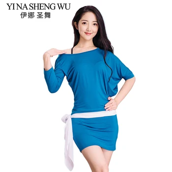 

Adults Belly Dance Practice Clothes New Exercise Suit Spring & Summer Modal Balady Belly Dance Sexy Inclined Shoulder Dancewear