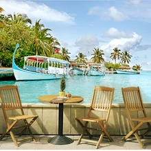 Пользовательские Современные 3D Настенные обои для ТВ гостиной диван фон настенные украшения текстильные обои