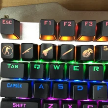 SIANCS DIY CS GO Gaming keycaps ปุ่ม CSGO key caps เกม keycap เกมอุปกรณ์เสริม Mercy ABS สำหรับ Mechanical คีย์บอร์ด(China)