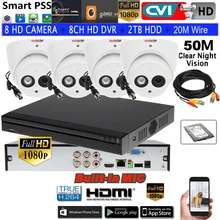 HCVR5104HS-S3 4ch cvi-камера безопасности Системы 2MP 1080 P Водонепроницаемый HDCVI камера видеонаблюдения IR аудио Камера HAC-HDW1220EM-A(полистиролсульфонат) поддержка