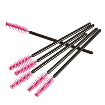 

100 PCS/set Disposable Eyelash Brushes Mascara Wands Makeup Brush Kit Cosmetic Applicators Light Pink