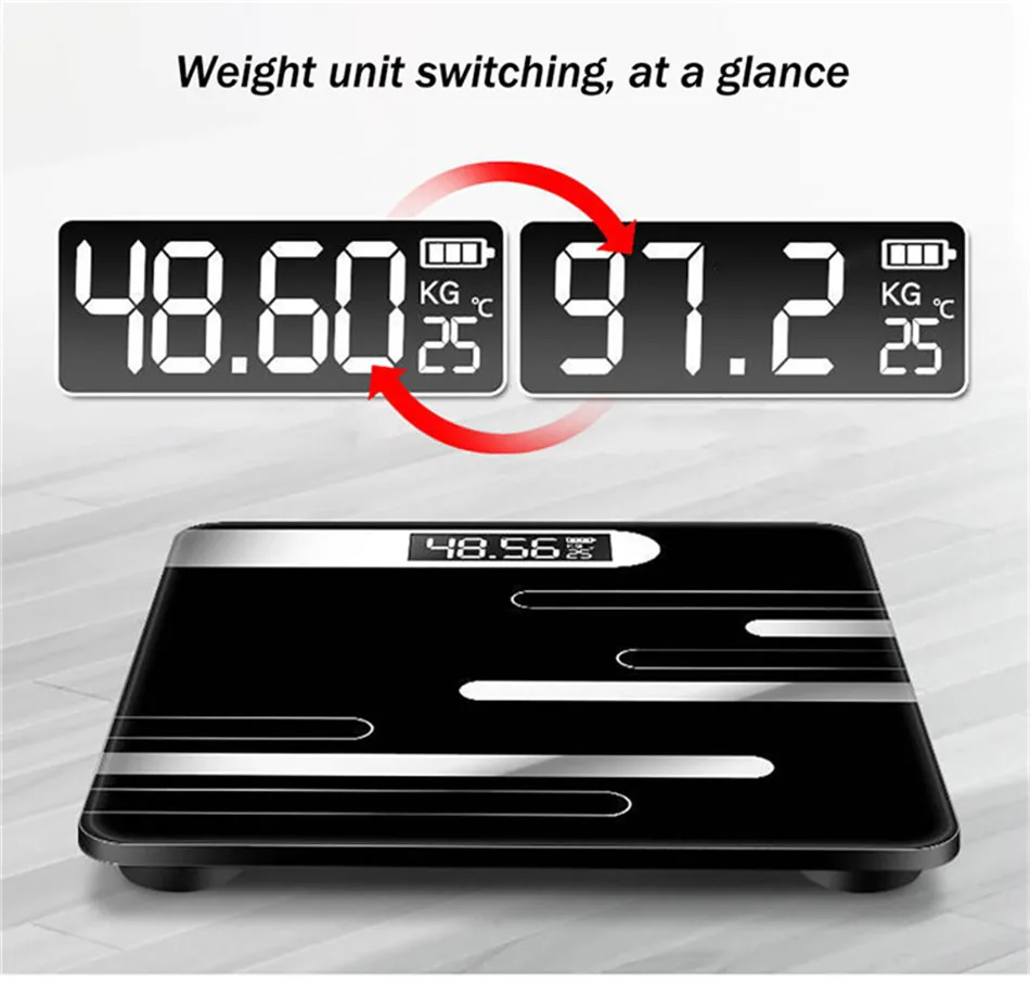 BAISPO напольные весы для ванной комнаты электронные весы для тела весы бытовые электронные цифровые тяжелые весы ЖК-дисплей