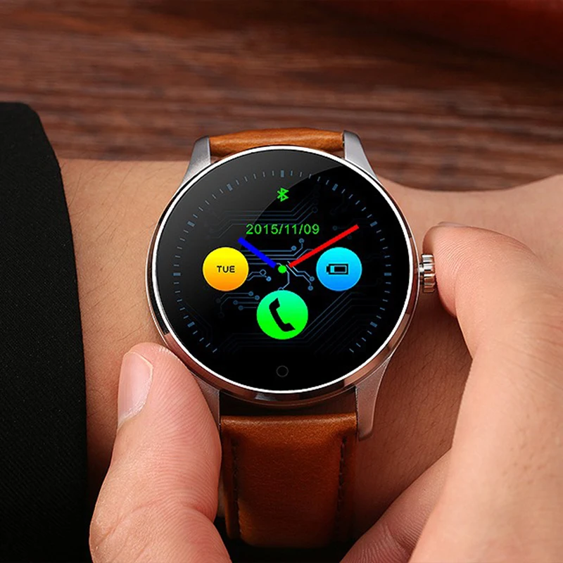 k88h mtk2502 bluetooth smart watch heart rate track wristwatch
