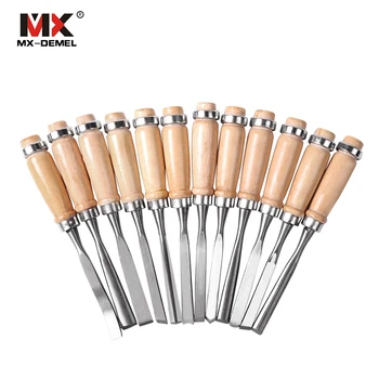 

12Pcs Wood Working Wood Carving Hand Chisel Professional Gouges Tool Set
