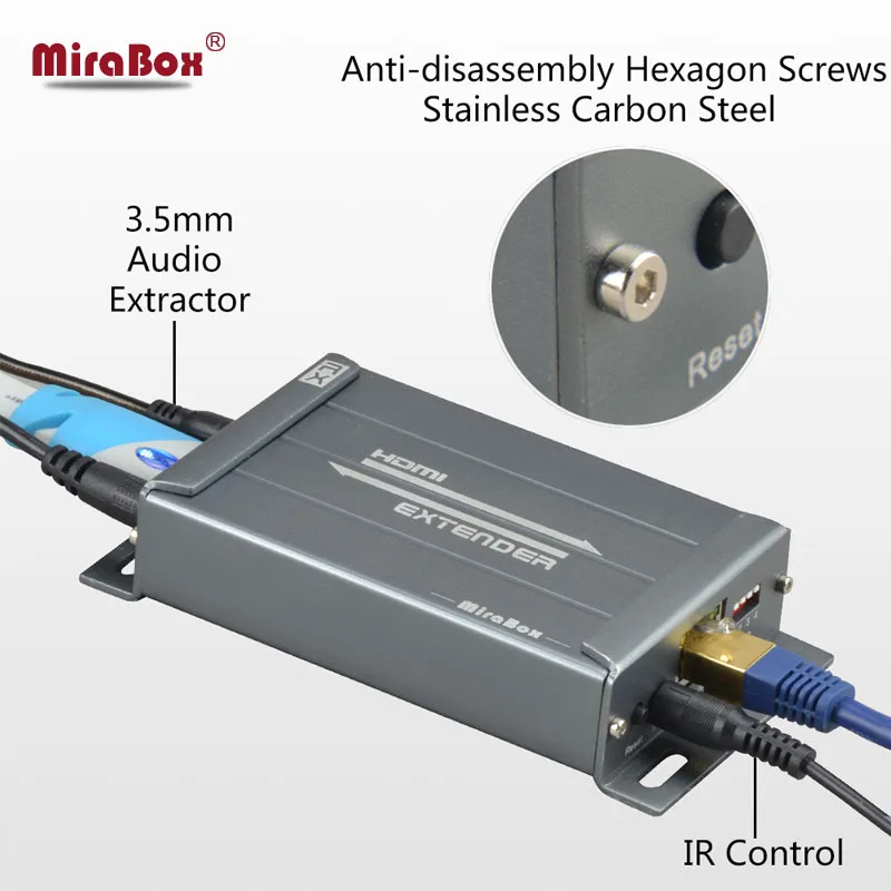 Cena MiraBox macierz hdmi Extender 1080P przez przełącznik IGMP obsługa 16 odbiorników 236 nadawcy z sterowanie ir przez IP Ethernet Extender