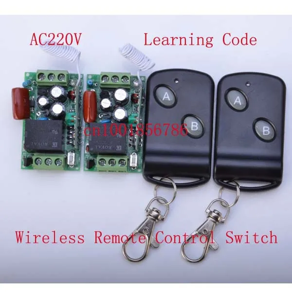 

220V 1 CH Wireless Remote control Light/door Switch System 315MHZ/ 433MHZ Power Switch System
