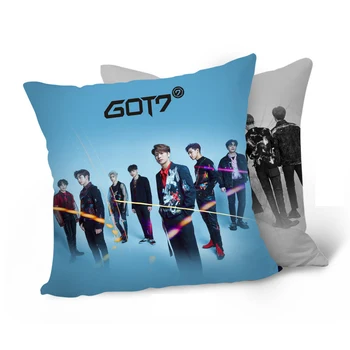

GOT7 new album JackSon JR. YuGyeom photo sofa car cushion double-sided pillow dropshipping