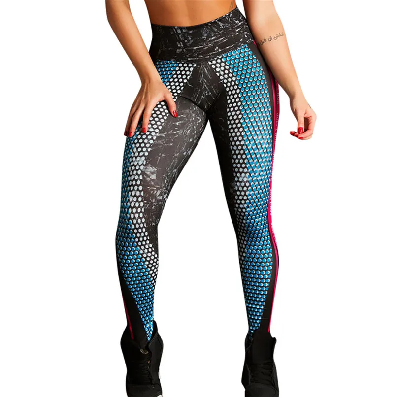 

Women Print Yoga leggings Pants High Waist Sexy Workout Leggings Fitness Running Leggings Women Athletic Sport Pants #F40ST26