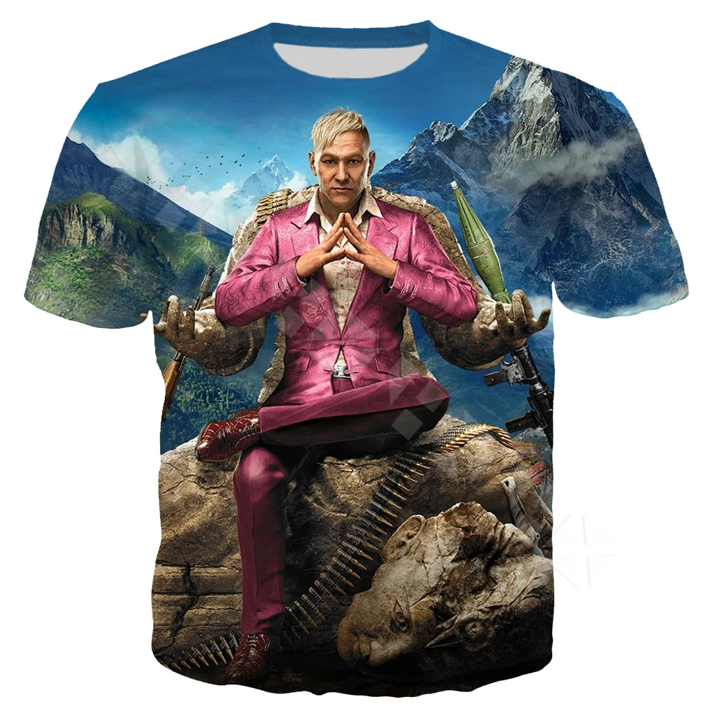 Футболка Мужская/женская с 3D принтом модная тенниска надписью Far Cry повседневная